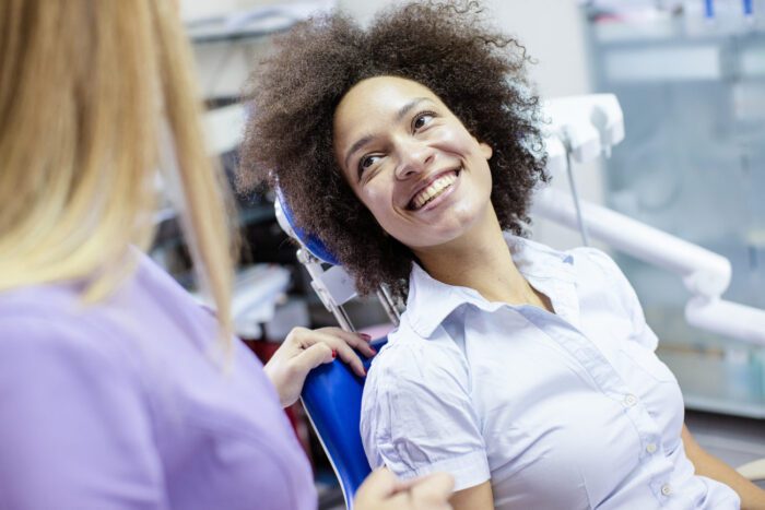 Happy patient at the dentist bala cynwyd pa dentist office 